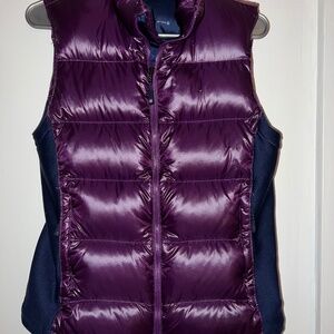 North Face summit series 800 puffer purple& navy blue vest women’s medium